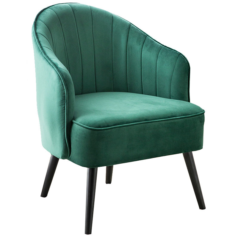Contemporary Style Upholstered Arm Dining Chair Solid Back Side Chair for Home Blackish Green 1 Piece Black Clearhalo ' kitchen&dining_furn' 'Dining Chairs' 'Dining Tables & Seating' 'dining_chair' 'furn' 'furn_dining_chair' 'Furniture' 'furniture_dining_chair' 'Kitchen & Dining Furniture' 'kitchen' 3825706