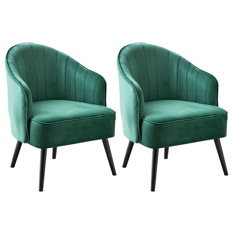 Contemporary Style Upholstered Arm Dining Chair Solid Back Side Chair for Home Blackish Green 2 Piece Set Black Clearhalo ' kitchen&dining_furn' 'Dining Chairs' 'Dining Tables & Seating' 'dining_chair' 'furn' 'furn_dining_chair' 'Furniture' 'furniture_dining_chair' 'Kitchen & Dining Furniture' 'kitchen' 3825707