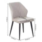 Modern Style Dining Side Chair with Metal Legs Armless Chair for Kitchen Clearhalo ' kitchen&dining_furn' 'Dining Chairs' 'Dining Tables & Seating' 'dining_chair' 'furn' 'furn_dining_chair' 'Furniture' 'furniture_dining_chair' 'Kitchen & Dining Furniture' 'kitchen' 3825730