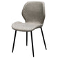 PU Leather Scandinavian Restaurant Side Chair Parsons Matte Finish Dining Chair Light Gray 1 Piece Black Clearhalo ' kitchen&dining_furn' 'Dining Chairs' 'Dining Tables & Seating' 'dining_chair' 'furn' 'furn_dining_chair' 'Furniture' 'furniture_dining_chair' 'Kitchen & Dining Furniture' 'kitchen' 3825760