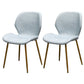 PU Leather Scandinavian Restaurant Side Chair Parsons Matte Finish Dining Chair Light Blue 2 Piece Set Brass Gold Clearhalo ' kitchen&dining_furn' 'Dining Chairs' 'Dining Tables & Seating' 'dining_chair' 'furn' 'furn_dining_chair' 'Furniture' 'furniture_dining_chair' 'Kitchen & Dining Furniture' 'kitchen' 3825792