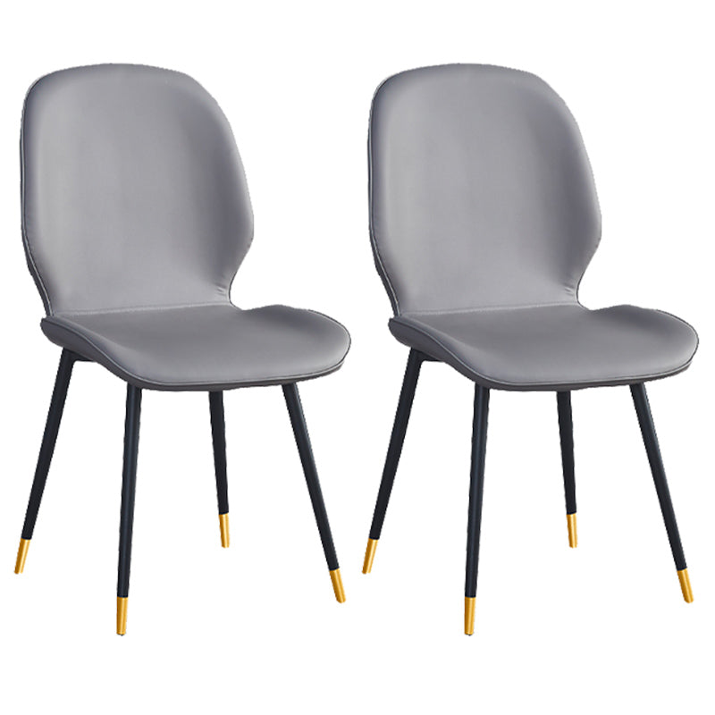Home Scandinavian Side Chair Solid Back Upholstered Metal Dining Room Chair Dark Gray 2 Piece Set Brass Gold Clearhalo ' kitchen&dining_furn' 'Dining Chairs' 'Dining Tables & Seating' 'dining_chair' 'furn' 'furn_dining_chair' 'Furniture' 'furniture_dining_chair' 'Kitchen & Dining Furniture' 'kitchen' 3825806