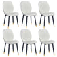 Home Scandinavian Side Chair Solid Back Upholstered Metal Dining Room Chair White 6 Piece Set Brass Gold Clearhalo ' kitchen&dining_furn' 'Dining Chairs' 'Dining Tables & Seating' 'dining_chair' 'furn' 'furn_dining_chair' 'Furniture' 'furniture_dining_chair' 'Kitchen & Dining Furniture' 'kitchen' 3825822
