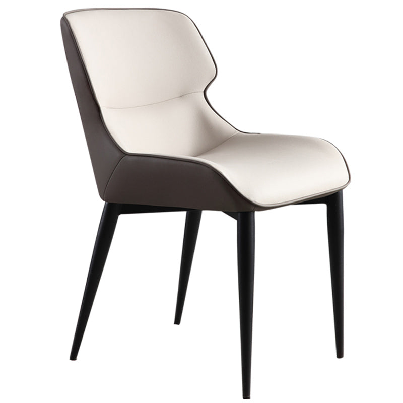Contemporary Metal Dining Room Chairs Wingback Side Armchair for Home Use Clearhalo ' kitchen&dining_furn' 'Dining Chairs' 'Dining Tables & Seating' 'dining_chair' 'furn' 'furn_dining_chair' 'Furniture' 'furniture_dining_chair' 'Kitchen & Dining Furniture' 'kitchen' 3825871