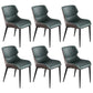 Contemporary Metal Dining Room Chairs Wingback Side Armchair for Home Use Blackish Green 6 Piece Set Clearhalo ' kitchen&dining_furn' 'Dining Chairs' 'Dining Tables & Seating' 'dining_chair' 'furn' 'furn_dining_chair' 'Furniture' 'furniture_dining_chair' 'Kitchen & Dining Furniture' 'kitchen' 3825878