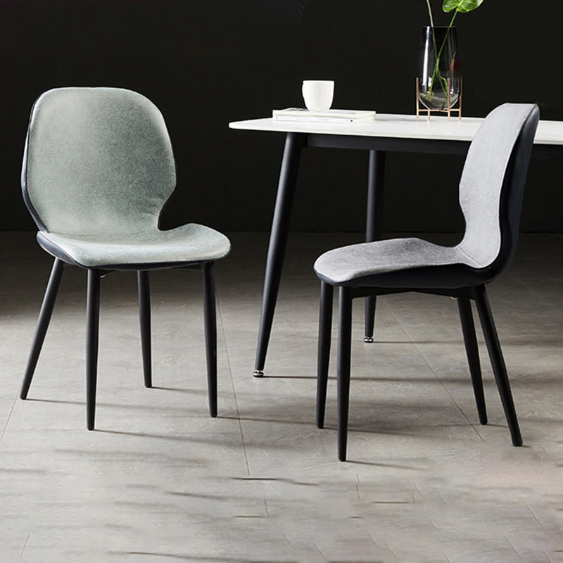 Upholstered Contemporary Restaurant Side Chair Matte Finish Parsons Dining Chair Clearhalo ' kitchen&dining_furn' 'Dining Chairs' 'Dining Tables & Seating' 'dining_chair' 'furn' 'furn_dining_chair' 'Furniture' 'furniture_dining_chair' 'Kitchen & Dining Furniture' 'kitchen' 3825885