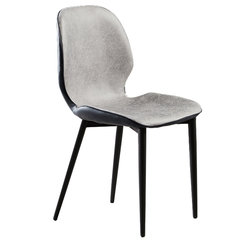Upholstered Contemporary Restaurant Side Chair Matte Finish Parsons Dining Chair Grey 1 Piece Clearhalo ' kitchen&dining_furn' 'Dining Chairs' 'Dining Tables & Seating' 'dining_chair' 'furn' 'furn_dining_chair' 'Furniture' 'furniture_dining_chair' 'Kitchen & Dining Furniture' 'kitchen' 3825886