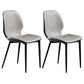 Upholstered Contemporary Restaurant Side Chair Matte Finish Parsons Dining Chair Grey 2 Piece Set Clearhalo ' kitchen&dining_furn' 'Dining Chairs' 'Dining Tables & Seating' 'dining_chair' 'furn' 'furn_dining_chair' 'Furniture' 'furniture_dining_chair' 'Kitchen & Dining Furniture' 'kitchen' 3825887