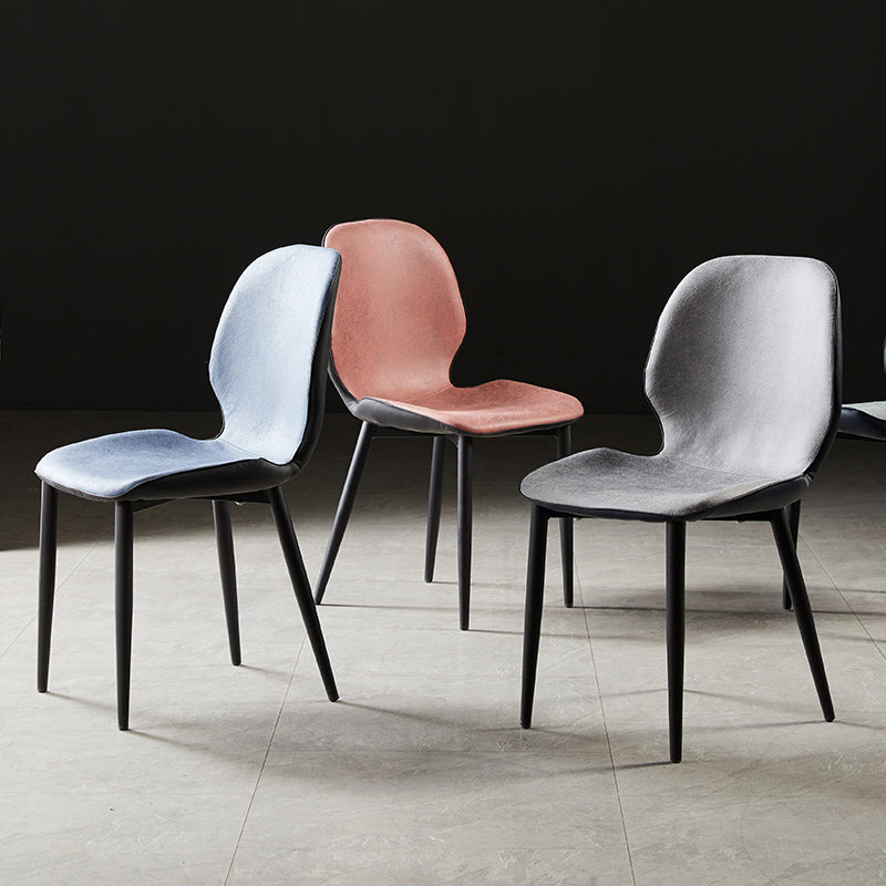 Upholstered Contemporary Restaurant Side Chair Matte Finish Parsons Dining Chair Clearhalo ' kitchen&dining_furn' 'Dining Chairs' 'Dining Tables & Seating' 'dining_chair' 'furn' 'furn_dining_chair' 'Furniture' 'furniture_dining_chair' 'Kitchen & Dining Furniture' 'kitchen' 3825888