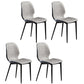 Upholstered Contemporary Restaurant Side Chair Matte Finish Parsons Dining Chair Grey 4 Piece Set Clearhalo ' kitchen&dining_furn' 'Dining Chairs' 'Dining Tables & Seating' 'dining_chair' 'furn' 'furn_dining_chair' 'Furniture' 'furniture_dining_chair' 'Kitchen & Dining Furniture' 'kitchen' 3825889