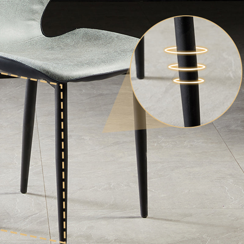 Upholstered Contemporary Restaurant Side Chair Matte Finish Parsons Dining Chair Clearhalo ' kitchen&dining_furn' 'Dining Chairs' 'Dining Tables & Seating' 'dining_chair' 'furn' 'furn_dining_chair' 'Furniture' 'furniture_dining_chair' 'Kitchen & Dining Furniture' 'kitchen' 3825892