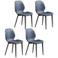 Upholstered Contemporary Restaurant Side Chair Matte Finish Parsons Dining Chair Blue 4 Piece Set Clearhalo ' kitchen&dining_furn' 'Dining Chairs' 'Dining Tables & Seating' 'dining_chair' 'furn' 'furn_dining_chair' 'Furniture' 'furniture_dining_chair' 'Kitchen & Dining Furniture' 'kitchen' 3825896