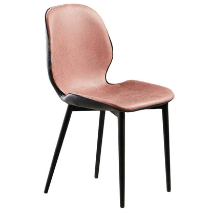 Upholstered Contemporary Restaurant Side Chair Matte Finish Parsons Dining Chair Cameo Brown 1 Piece Clearhalo ' kitchen&dining_furn' 'Dining Chairs' 'Dining Tables & Seating' 'dining_chair' 'furn' 'furn_dining_chair' 'Furniture' 'furniture_dining_chair' 'Kitchen & Dining Furniture' 'kitchen' 3825898