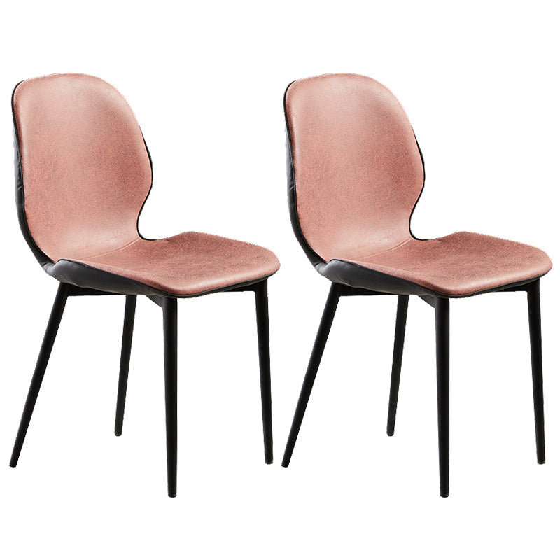 Upholstered Contemporary Restaurant Side Chair Matte Finish Parsons Dining Chair Cameo Brown 2 Piece Set Clearhalo ' kitchen&dining_furn' 'Dining Chairs' 'Dining Tables & Seating' 'dining_chair' 'furn' 'furn_dining_chair' 'Furniture' 'furniture_dining_chair' 'Kitchen & Dining Furniture' 'kitchen' 3825900