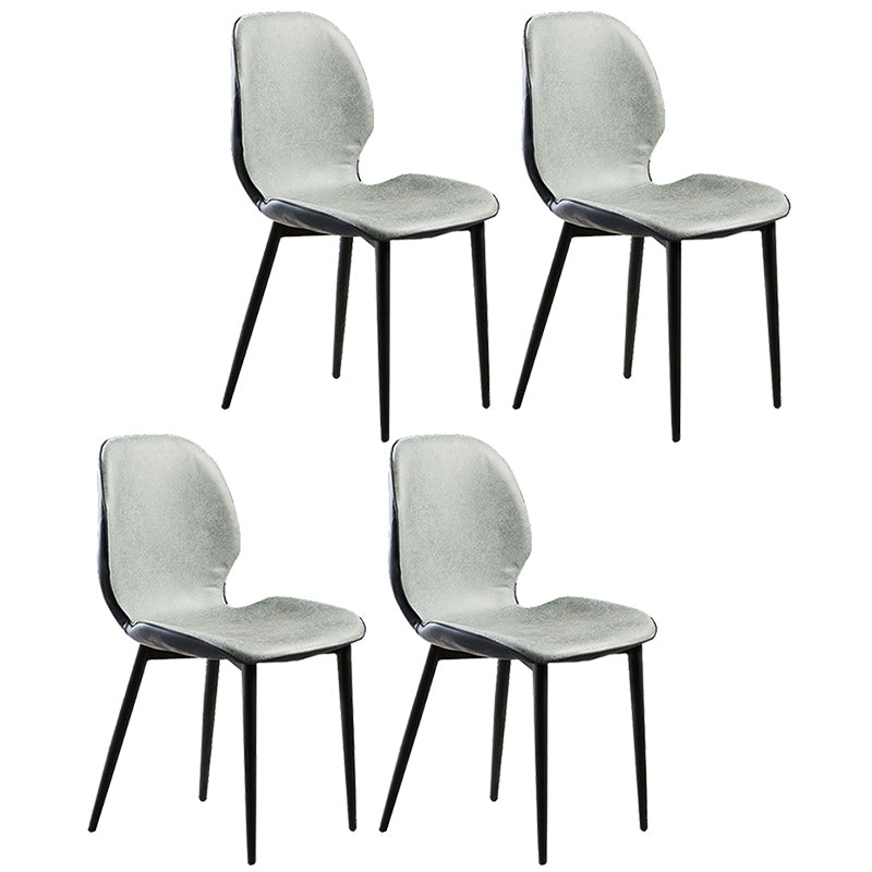 Upholstered Contemporary Restaurant Side Chair Matte Finish Parsons Dining Chair Green 4 Piece Set Clearhalo ' kitchen&dining_furn' 'Dining Chairs' 'Dining Tables & Seating' 'dining_chair' 'furn' 'furn_dining_chair' 'Furniture' 'furniture_dining_chair' 'Kitchen & Dining Furniture' 'kitchen' 3825906
