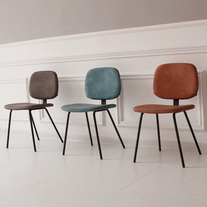 Home Scandinavian Side Chair Open Back Upholstered Metal Dining Room Chair Clearhalo ' kitchen&dining_furn' 'Dining Chairs' 'Dining Tables & Seating' 'dining_chair' 'furn' 'furn_dining_chair' 'Furniture' 'furniture_dining_chair' 'Kitchen & Dining Furniture' 'kitchen' 3825907