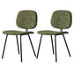 Home Scandinavian Side Chair Open Back Upholstered Metal Dining Room Chair Blackish Green 2 Piece Set Clearhalo ' kitchen&dining_furn' 'Dining Chairs' 'Dining Tables & Seating' 'dining_chair' 'furn' 'furn_dining_chair' 'Furniture' 'furniture_dining_chair' 'Kitchen & Dining Furniture' 'kitchen' 3825908