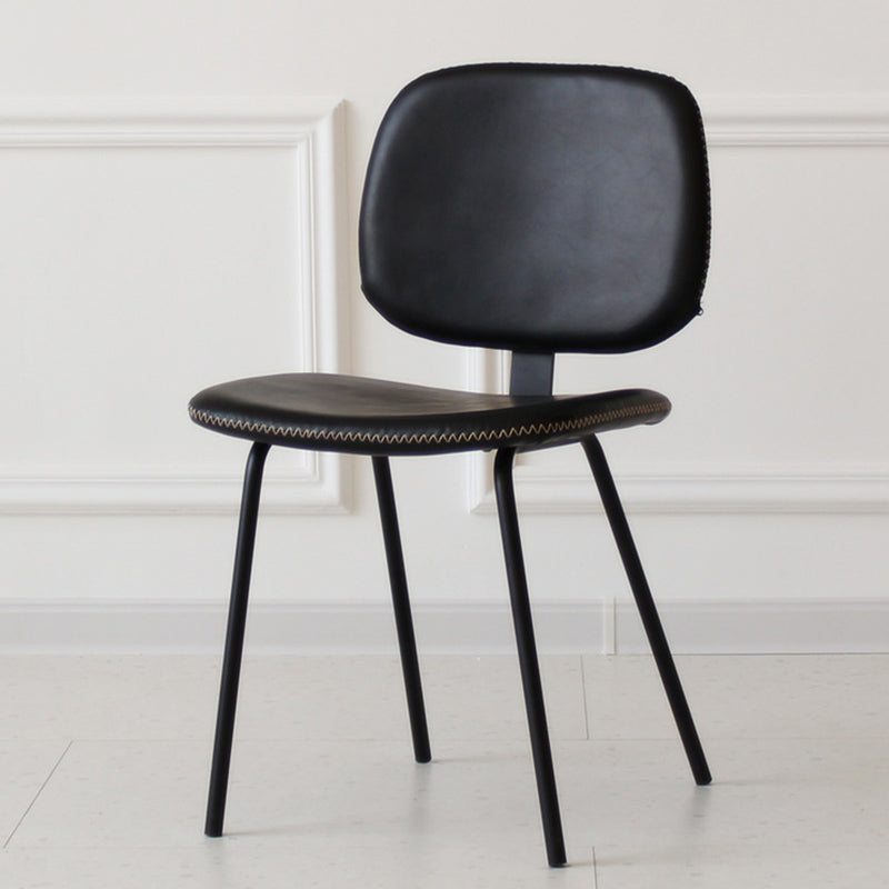 Home Scandinavian Side Chair Open Back Upholstered Metal Dining Room Chair Clearhalo ' kitchen&dining_furn' 'Dining Chairs' 'Dining Tables & Seating' 'dining_chair' 'furn' 'furn_dining_chair' 'Furniture' 'furniture_dining_chair' 'Kitchen & Dining Furniture' 'kitchen' 3825914