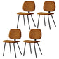 Home Scandinavian Side Chair Open Back Upholstered Metal Dining Room Chair Ginger 4 Piece Set Clearhalo ' kitchen&dining_furn' 'Dining Chairs' 'Dining Tables & Seating' 'dining_chair' 'furn' 'furn_dining_chair' 'Furniture' 'furniture_dining_chair' 'Kitchen & Dining Furniture' 'kitchen' 3825916