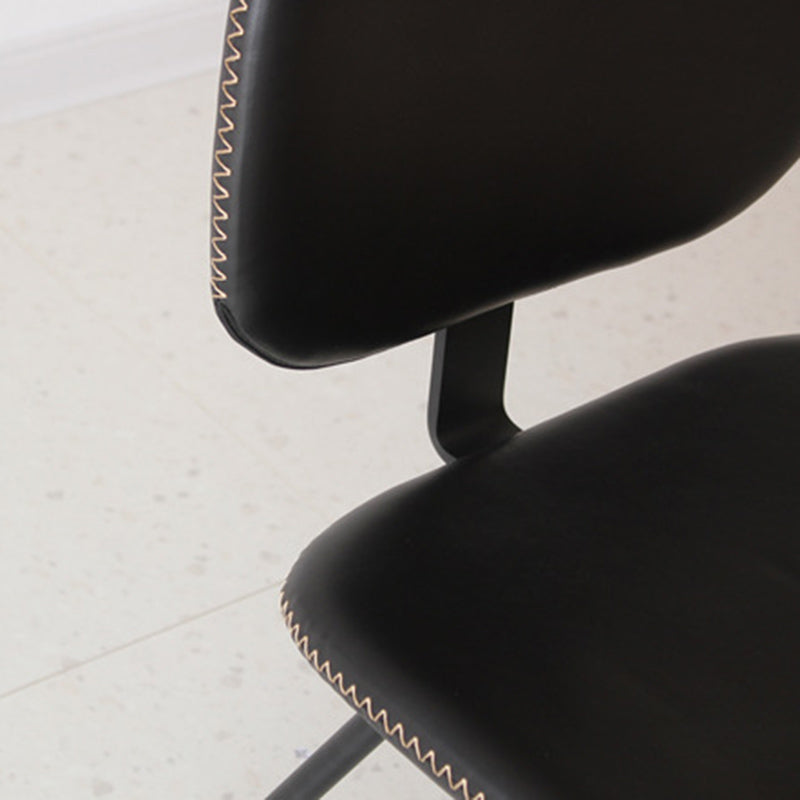 Home Scandinavian Side Chair Open Back Upholstered Metal Dining Room Chair Clearhalo ' kitchen&dining_furn' 'Dining Chairs' 'Dining Tables & Seating' 'dining_chair' 'furn' 'furn_dining_chair' 'Furniture' 'furniture_dining_chair' 'Kitchen & Dining Furniture' 'kitchen' 3825922