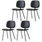 Home Scandinavian Side Chair Open Back Upholstered Metal Dining Room Chair Gloss Black 4 Piece Set Clearhalo ' kitchen&dining_furn' 'Dining Chairs' 'Dining Tables & Seating' 'dining_chair' 'furn' 'furn_dining_chair' 'Furniture' 'furniture_dining_chair' 'Kitchen & Dining Furniture' 'kitchen' 3825933