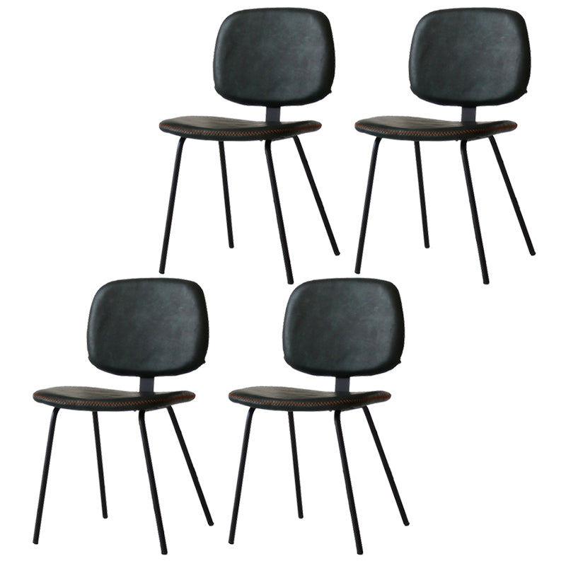 Home Scandinavian Side Chair Open Back Upholstered Metal Dining Room Chair Green 4 Piece Set Clearhalo ' kitchen&dining_furn' 'Dining Chairs' 'Dining Tables & Seating' 'dining_chair' 'furn' 'furn_dining_chair' 'Furniture' 'furniture_dining_chair' 'Kitchen & Dining Furniture' 'kitchen' 3825942