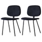 Home Scandinavian Side Chair Open Back Upholstered Metal Dining Room Chair Dark Blue 2 Piece Set Clearhalo ' kitchen&dining_furn' 'Dining Chairs' 'Dining Tables & Seating' 'dining_chair' 'furn' 'furn_dining_chair' 'Furniture' 'furniture_dining_chair' 'Kitchen & Dining Furniture' 'kitchen' 3825950