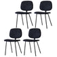 Home Scandinavian Side Chair Open Back Upholstered Metal Dining Room Chair Dark Blue 4 Piece Set Clearhalo ' kitchen&dining_furn' 'Dining Chairs' 'Dining Tables & Seating' 'dining_chair' 'furn' 'furn_dining_chair' 'Furniture' 'furniture_dining_chair' 'Kitchen & Dining Furniture' 'kitchen' 3825951