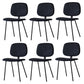 Home Scandinavian Side Chair Open Back Upholstered Metal Dining Room Chair Dark Blue 6 Piece Set Clearhalo ' kitchen&dining_furn' 'Dining Chairs' 'Dining Tables & Seating' 'dining_chair' 'furn' 'furn_dining_chair' 'Furniture' 'furniture_dining_chair' 'Kitchen & Dining Furniture' 'kitchen' 3825952