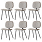 Home Scandinavian Side Chair Open Back Upholstered Metal Dining Room Chair Light Gray 6 Piece Set Clearhalo ' kitchen&dining_furn' 'Dining Chairs' 'Dining Tables & Seating' 'dining_chair' 'furn' 'furn_dining_chair' 'Furniture' 'furniture_dining_chair' 'Kitchen & Dining Furniture' 'kitchen' 3825955