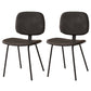 Home Scandinavian Side Chair Open Back Upholstered Metal Dining Room Chair Dark Gray 2 Piece Set Clearhalo ' kitchen&dining_furn' 'Dining Chairs' 'Dining Tables & Seating' 'dining_chair' 'furn' 'furn_dining_chair' 'Furniture' 'furniture_dining_chair' 'Kitchen & Dining Furniture' 'kitchen' 3825956