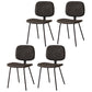 Home Scandinavian Side Chair Open Back Upholstered Metal Dining Room Chair Dark Gray 4 Piece Set Clearhalo ' kitchen&dining_furn' 'Dining Chairs' 'Dining Tables & Seating' 'dining_chair' 'furn' 'furn_dining_chair' 'Furniture' 'furniture_dining_chair' 'Kitchen & Dining Furniture' 'kitchen' 3825957