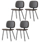 Home Scandinavian Side Chair Open Back Upholstered Metal Dining Room Chair Grey 4 Piece Set Clearhalo ' kitchen&dining_furn' 'Dining Chairs' 'Dining Tables & Seating' 'dining_chair' 'furn' 'furn_dining_chair' 'Furniture' 'furniture_dining_chair' 'Kitchen & Dining Furniture' 'kitchen' 3825960