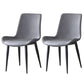 Leather Contemporary Restaurant Side Chair Parsons Matte Finish Dining Chair Light Gray 2 Piece Set Clearhalo ' kitchen&dining_furn' 'Dining Chairs' 'Dining Tables & Seating' 'dining_chair' 'furn' 'furn_dining_chair' 'Furniture' 'furniture_dining_chair' 'Kitchen & Dining Furniture' 'kitchen' 3825963