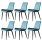 Leather Contemporary Restaurant Side Chair Parsons Matte Finish Dining Chair Lake Blue 6 Piece Set Clearhalo ' kitchen&dining_furn' 'Dining Chairs' 'Dining Tables & Seating' 'dining_chair' 'furn' 'furn_dining_chair' 'Furniture' 'furniture_dining_chair' 'Kitchen & Dining Furniture' 'kitchen' 3825978
