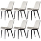 Leather Contemporary Restaurant Side Chair Parsons Matte Finish Dining Chair White 6 Piece Set Clearhalo ' kitchen&dining_furn' 'Dining Chairs' 'Dining Tables & Seating' 'dining_chair' 'furn' 'furn_dining_chair' 'Furniture' 'furniture_dining_chair' 'Kitchen & Dining Furniture' 'kitchen' 3825981