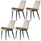 Leather Contemporary Restaurant Side Chair Parsons Matte Finish Dining Chair Khaki 4 Piece Set Clearhalo ' kitchen&dining_furn' 'Dining Chairs' 'Dining Tables & Seating' 'dining_chair' 'furn' 'furn_dining_chair' 'Furniture' 'furniture_dining_chair' 'Kitchen & Dining Furniture' 'kitchen' 3825986