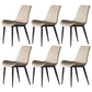 Leather Contemporary Restaurant Side Chair Parsons Matte Finish Dining Chair Khaki 6 Piece Set Clearhalo ' kitchen&dining_furn' 'Dining Chairs' 'Dining Tables & Seating' 'dining_chair' 'furn' 'furn_dining_chair' 'Furniture' 'furniture_dining_chair' 'Kitchen & Dining Furniture' 'kitchen' 3825987
