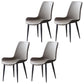 Leather Contemporary Restaurant Side Chair Parsons Matte Finish Dining Chair Grey 4 Piece Set Clearhalo ' kitchen&dining_furn' 'Dining Chairs' 'Dining Tables & Seating' 'dining_chair' 'furn' 'furn_dining_chair' 'Furniture' 'furniture_dining_chair' 'Kitchen & Dining Furniture' 'kitchen' 3825989