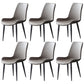 Leather Contemporary Restaurant Side Chair Parsons Matte Finish Dining Chair Grey 6 Piece Set Clearhalo ' kitchen&dining_furn' 'Dining Chairs' 'Dining Tables & Seating' 'dining_chair' 'furn' 'furn_dining_chair' 'Furniture' 'furniture_dining_chair' 'Kitchen & Dining Furniture' 'kitchen' 3825990