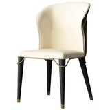 Minimalist Style Leather Dining Side Chairs Wingback Armless Chairs for Home Use Clearhalo ' kitchen&dining_furn' 'Dining Chairs' 'Dining Tables & Seating' 'dining_chair' 'furn' 'furn_dining_chair' 'Furniture' 'furniture_dining_chair' 'Kitchen & Dining Furniture' 'kitchen' 3826005