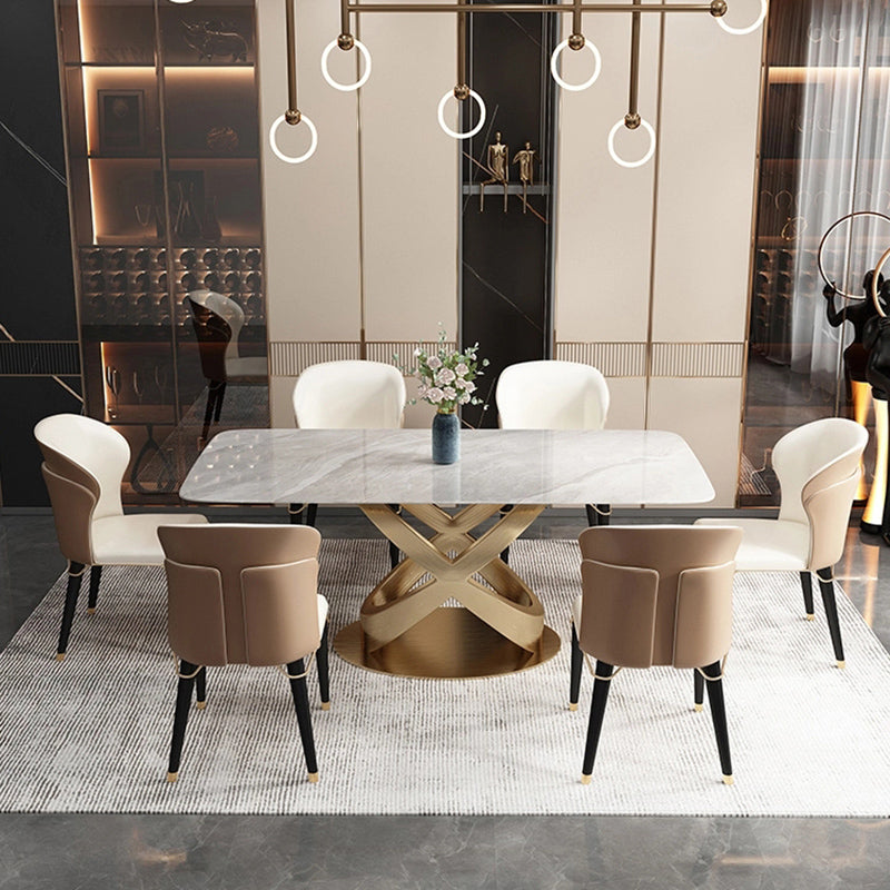 Minimalist Style Leather Dining Side Chairs Wingback Armless Chairs for Home Use Clearhalo ' kitchen&dining_furn' 'Dining Chairs' 'Dining Tables & Seating' 'dining_chair' 'furn' 'furn_dining_chair' 'Furniture' 'furniture_dining_chair' 'Kitchen & Dining Furniture' 'kitchen' 3826015