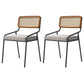 Industrial Style Linen Fabric Dining Chairs Open Back Dining Side Chairs Grey 2 Piece Set Clearhalo ' kitchen&dining_furn' 'Dining Chairs' 'Dining Tables & Seating' 'dining_chair' 'furn' 'furn_dining_chair' 'Furniture' 'furniture_dining_chair' 'Kitchen & Dining Furniture' 'kitchen' 3826019