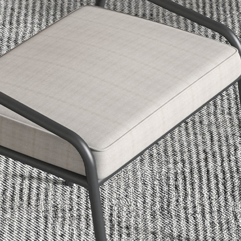 Industrial Style Linen Fabric Dining Chairs Open Back Dining Side Chairs Clearhalo ' kitchen&dining_furn' 'Dining Chairs' 'Dining Tables & Seating' 'dining_chair' 'furn' 'furn_dining_chair' 'Furniture' 'furniture_dining_chair' 'Kitchen & Dining Furniture' 'kitchen' 3826029