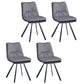 PU Leather Contemporary Restaurant Side Chair Parsons Matte Finish Dining Chair Grey 4 Piece Set Clearhalo ' kitchen&dining_furn' 'Dining Chairs' 'Dining Tables & Seating' 'dining_chair' 'furn' 'furn_dining_chair' 'Furniture' 'furniture_dining_chair' 'Kitchen & Dining Furniture' 'kitchen' 3826072