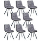 PU Leather Contemporary Restaurant Side Chair Parsons Matte Finish Dining Chair Grey 8 Piece Set Clearhalo ' kitchen&dining_furn' 'Dining Chairs' 'Dining Tables & Seating' 'dining_chair' 'furn' 'furn_dining_chair' 'Furniture' 'furniture_dining_chair' 'Kitchen & Dining Furniture' 'kitchen' 3826074