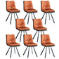 PU Leather Contemporary Restaurant Side Chair Parsons Matte Finish Dining Chair Orange 8 Piece Set Clearhalo ' kitchen&dining_furn' 'Dining Chairs' 'Dining Tables & Seating' 'dining_chair' 'furn' 'furn_dining_chair' 'Furniture' 'furniture_dining_chair' 'Kitchen & Dining Furniture' 'kitchen' 3826078