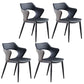 Contemporary Style Metal Dining Chairs Open Back Side Chairs for Kitchen Navy Blue 4 Piece Set Clearhalo ' kitchen&dining_furn' 'Dining Chairs' 'Dining Tables & Seating' 'dining_chair' 'furn' 'furn_dining_chair' 'Furniture' 'furniture_dining_chair' 'Kitchen & Dining Furniture' 'kitchen' 3826111