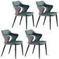 Contemporary Style Metal Dining Chairs Open Back Side Chairs for Kitchen Green 4 Piece Set Clearhalo ' kitchen&dining_furn' 'Dining Chairs' 'Dining Tables & Seating' 'dining_chair' 'furn' 'furn_dining_chair' 'Furniture' 'furniture_dining_chair' 'Kitchen & Dining Furniture' 'kitchen' 3826115