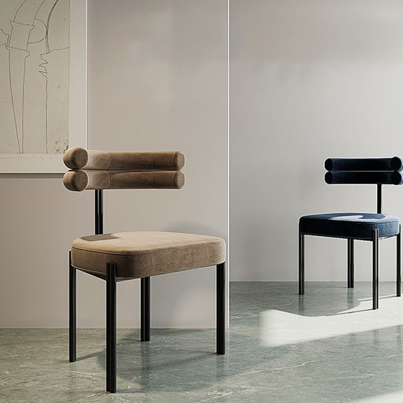 Scandinavian Style Upholstered Side Chairs Open Back Dining Side Armless Chair Clearhalo ' kitchen&dining_furn' 'Dining Chairs' 'Dining Tables & Seating' 'dining_chair' 'furn' 'furn_dining_chair' 'Furniture' 'furniture_dining_chair' 'Kitchen & Dining Furniture' 'kitchen' 3826116